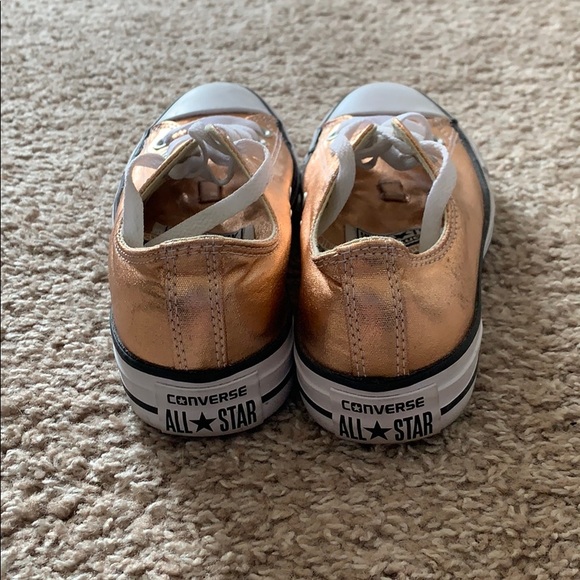✨ LIKE NEW Metallic Bronze Converse. - Picture 3 of 3